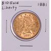 1881 $10 Liberty Head Eagle Gold Coin