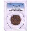 1852 Large Braided Hair Cent Coin PCGS XF40 Brunk W-610