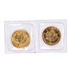 Image 2 : Lot of (2) Sealed 1998 Canadian $5 Maple Leaf Gold Coins
