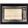 Image 1 : BUCK LEONARD SIGNED INDEX CARD ( BECKETT ENCAPSULATED)