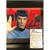 Image 2 : LEONARD NEMOY SIGNED STAR TREK FRAMED 8 X 10 ( RA COA)