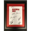 Image 1 : RESEVOIR DOGS CAST SIGNED SCRIPT COVER FRAMED ( RA COA)