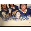 Image 2 : SLAPSHOTS THE HANSON BROTHERS SIGNED 8 X 10 ( JSA COA)
