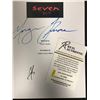 Image 2 : MORGAN FREEMAN AND BRAD PITT SIGNED SEVEN SCRIPT COVER FRAMED ( RA COA)