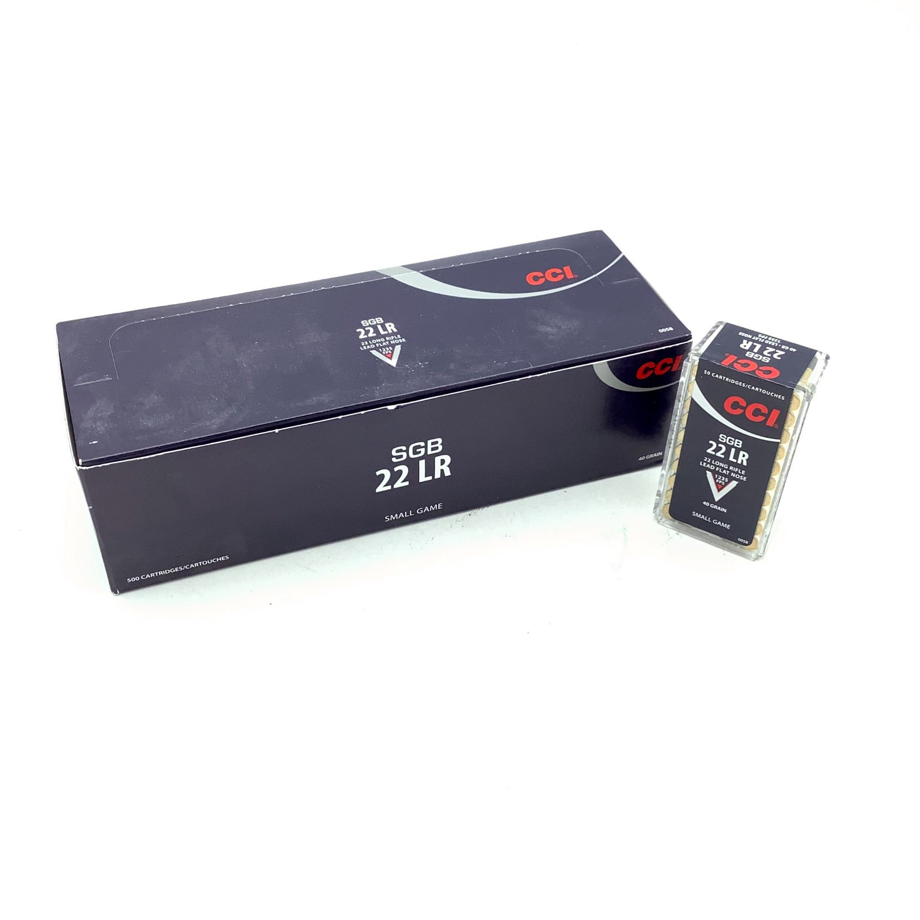 CCI SGB 22 LR 40 Grain Lead Flat Nose Ammunition, 500 Rounds