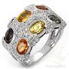Image 1 : Ring 4.29 ctw FSapphire & Diamond 14K White Gold