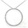 Image 1 : Circle of life .75 ctw Diamond Necklace 14KW Gold