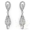 Image 1 : Modern Style .50 ctw Diamond Earrings 14K W Gold