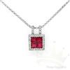 Image 1 : Jewelry 1.05 ctw Ruby & Diamond Necklace 14k Gold