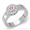 Image 1 : Ring 0.38 ctw Pink Sapphire & Diamond 14K White Gold