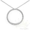 Image 1 : Circle of life .26 ctw Diamond Necklace 14KW Gold