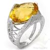 Image 1 : Ring 11.03 ctw Citrine & Diamond 14K White Gold