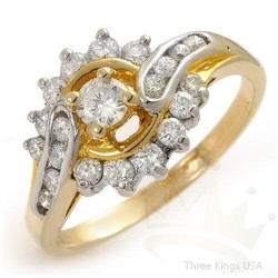 Fine Jewelry 1.25 ctw Diamond Ring 10K 2tone Gold