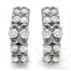 Jewelry 2.5 ctw Diamond Earrings 14K White Gold