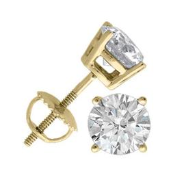 Stud Earrings Jewelry 1.02 ctw Diamond 14K Yellow Gold