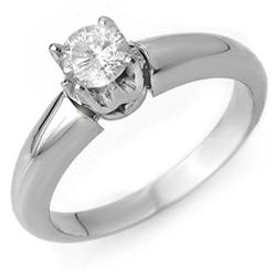 Fine Jewelry 0.52ct Diamond Wedding Ring 14K White Gold