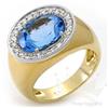 Image 1 : Ring 4.74 ctw Topaz & Diamond 14K 2tone Gold