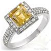 Image 1 : Jewelry 1.62 ctw Citrine & Diamond 14K White Gold