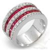 Image 1 : Ring 2.08 ctw Ruby & Diamond 14K White Gold
