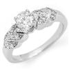Image 1 : Fine Jewelry 0.62ct Diamond Wedding Ring 14K White Gold