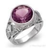 Image 1 : Ring 5.09 ctw Amethyst & Diamond 14K White Gold