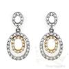 Image 1 : Jewelry .30 ctw Diamond Earrings 14K 2tone Gold