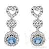 Image 1 : Jewelry .87 ctw Topaz & Diamond Earrings 14K Gold