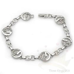 Jewelry 1.0 ctw Diamond Tennis Bracelet 14K W Gold