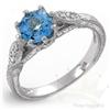 Image 1 : Jewelry 1.20 ctw Topaz & Diamond 14K White Gold