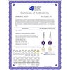 Image 2 : Genuine 9.01 ctw Amethyst, Pearl & Diamond Earrings 14KT White Gold - REF-44M3T