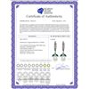 Image 2 : Genuine 9 ctw Emerald & Pearl Earrings 14KT White Gold - REF-41Y4F