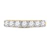 Image 2 : Round Diamond Single Row Band Ring 1 Cttw 14KT Yellow Gold