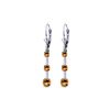 Image 1 : Genuine 2.5 ctw Citrine Earrings 14KT White Gold - REF-39A3K