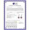 Image 2 : Genuine 1.10 ctw Pink Topaz Earrings 14KT Rose Gold - REF-38P2H