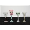 Image 1 : KOSTA BODA ULRICA HYDMAN VALLIEN "HIS & HERS" GOBLETS & KOSTA BODA "OPEN MINDS" WINE GLASSES (4 PCS)