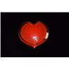 Image 4 : KOSTA BODA "OPEN MINDS" VASES (3), KOSTA BODA "HEART" CANDLE HOLDER (1) & RED GLASS HEART PAPERWEIGH