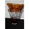 Image 2 : ARIS AMBER WEB GLASS VASE & ART GLASS VASES (3 PCS)