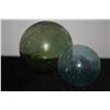 Image 1 : GLASS FISHING FLOATS (2 PCS) (22" D & 34" D)