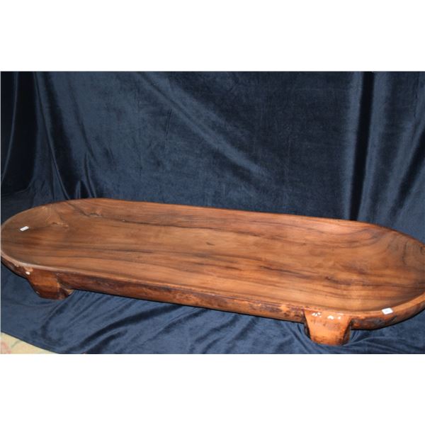 POI/PIG BOARD, HEADY KOA, CA. MID 20TH CENTURY (48 3/4" X 17 3/8")