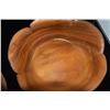 Image 3 : VINTAGE CARVED WOOD BOWLS BY SORENSEN & WOOD SPOON (3 PCS)