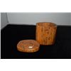Image 3 : CARVED WOOD BOXES (1 SIGNED MICHAEL ELKAN STUDIO & 2 SIGNED J. ALLEN-HAWAII) (3 PCS)