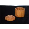 Image 8 : CARVED WOOD BOXES (1 SIGNED MICHAEL ELKAN STUDIO & 2 SIGNED J. ALLEN-HAWAII) (3 PCS)