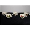 Image 2 : SANTA ANITA CUPS & SAUCERS (RED ANTHURIUM, RED GINGER, SHELL GINGER, NIGHT BLOOMING CEREUS, CROTON L