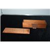 Image 6 : COLLECTION OF WOOD BOXES, CLOCK, PEN HOLDER & DAGGER (6 PCS)