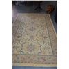 Image 1 : BEIGE HOOKED WOOL RUG (5' X 8')