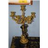 Image 1 : BRONZE & BRASS CHERUB CANDELABRA'S (PAIR)