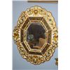 Image 1 : GILT FRAMED FRENCH EGLOMISE REVERSE PAINTED WALL MIRROR  (23" X 19")