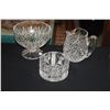 Image 1 : WATERFORD MILLENNIUM CANDY DISH, WATERFORD PITCHER & FOOTED CRYSTAL BOWL (3 PCS)