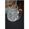 Image 3 : WATERFORD MILLENNIUM CANDY DISH, WATERFORD PITCHER & FOOTED CRYSTAL BOWL (3 PCS)