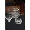 Image 1 : CRYSTAL VASE, BOWL & CAVIAR DISH (3 PCS)